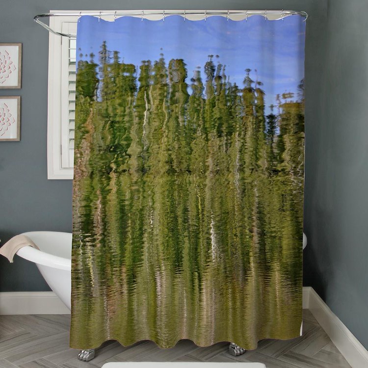 Reflection In Castle Lake Shower Curtain